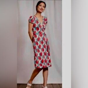 BODEN wrap midi dress